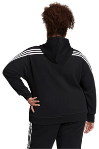 adidas sudadera mujer Sportswear Future Icons 3-Stripes (con capucha) (tallas grandes) vista trasera