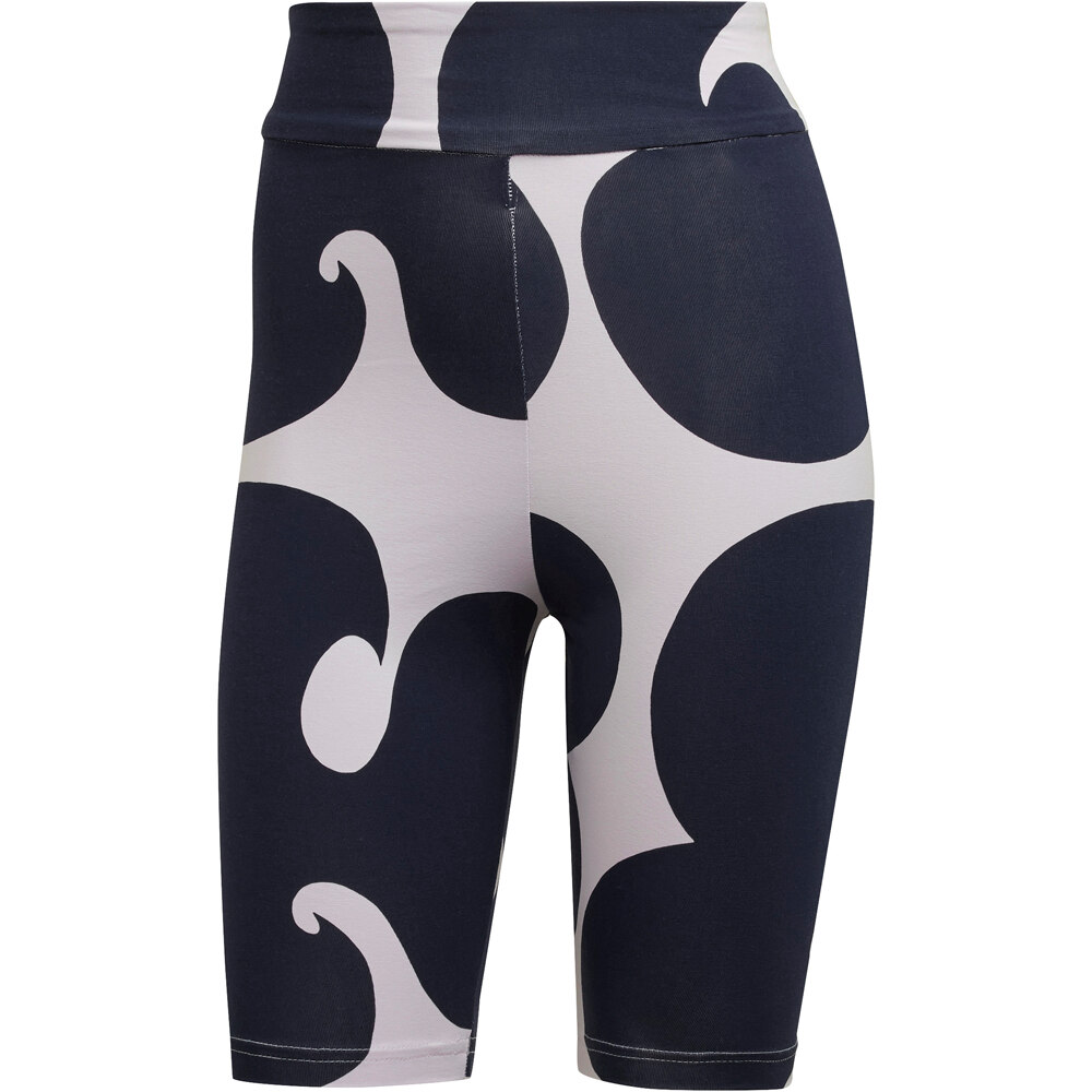 adidas Malla Corta Mujer Marimekko Rib Knee Length vista trasera