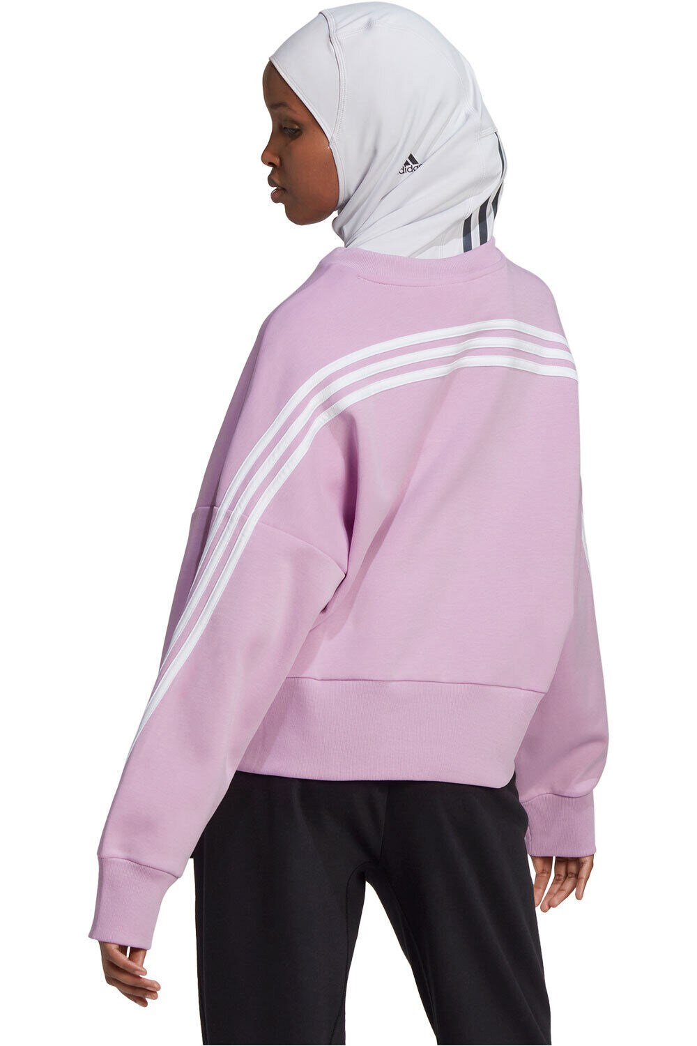 adidas sudadera mujer Sportswear Future Icons 3 bandas vista trasera