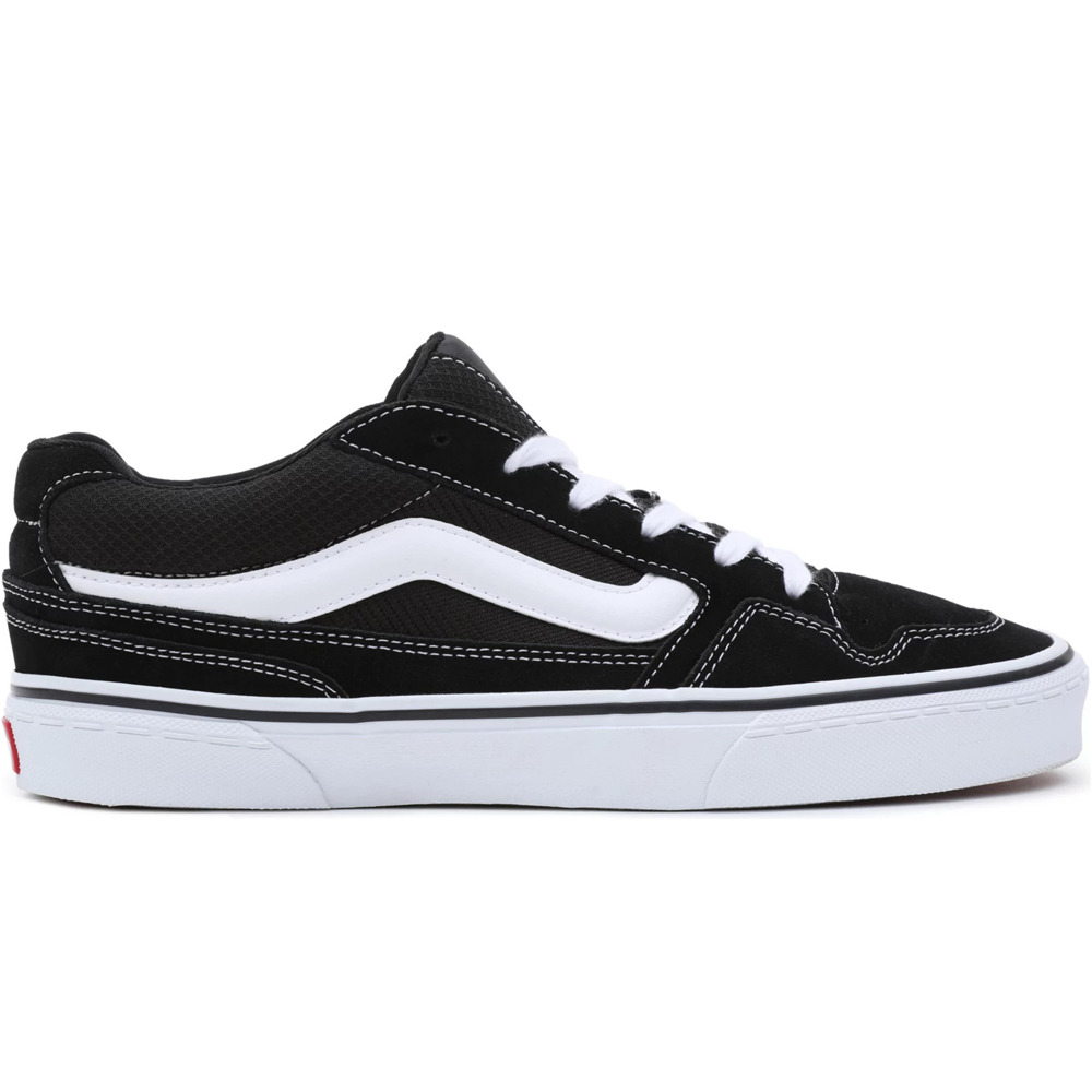 Caldrone suede-mesh zapatilla moda hombre Negro (44)