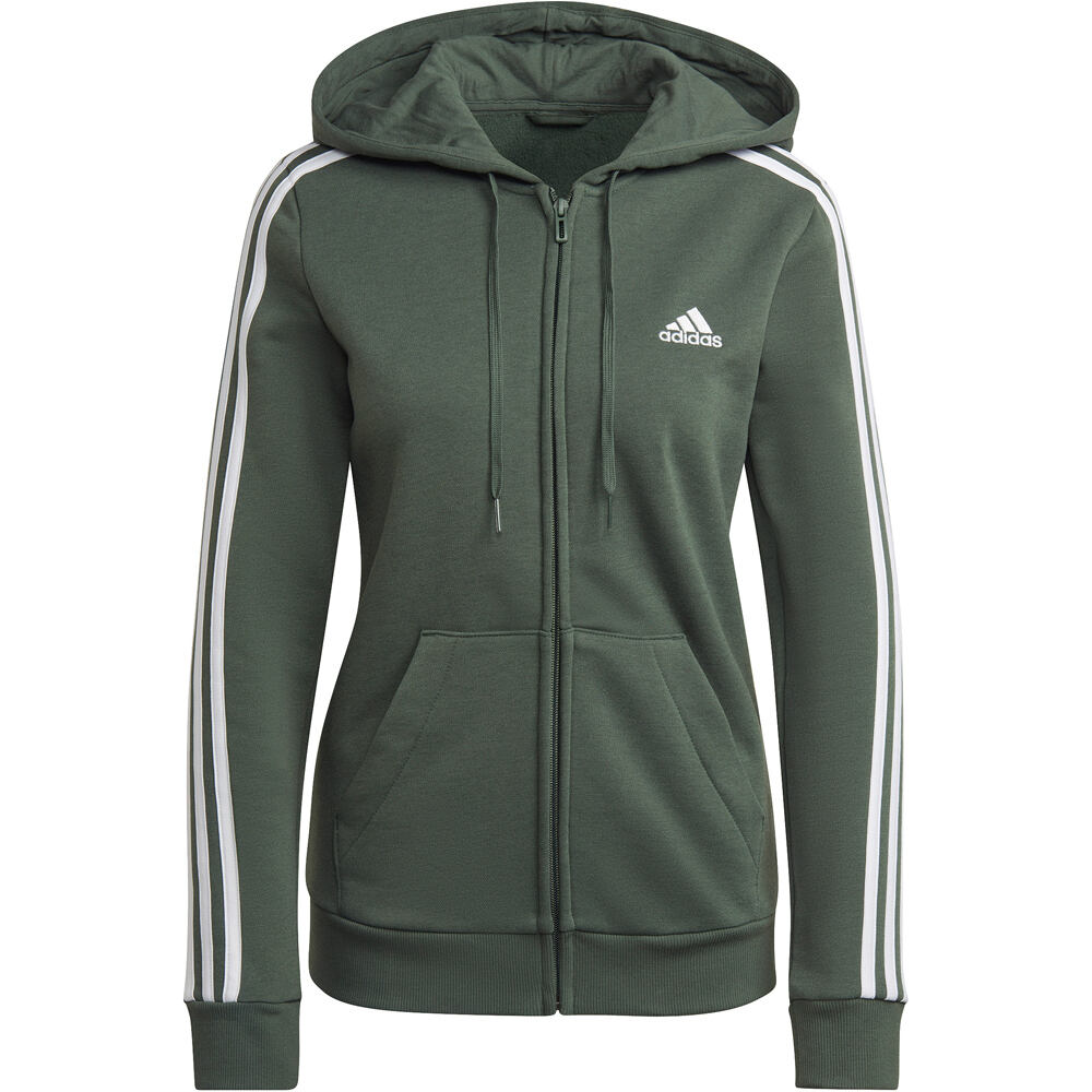 adidas sudadera mujer Essentials Fleece 3 bandas (con capucha) 04