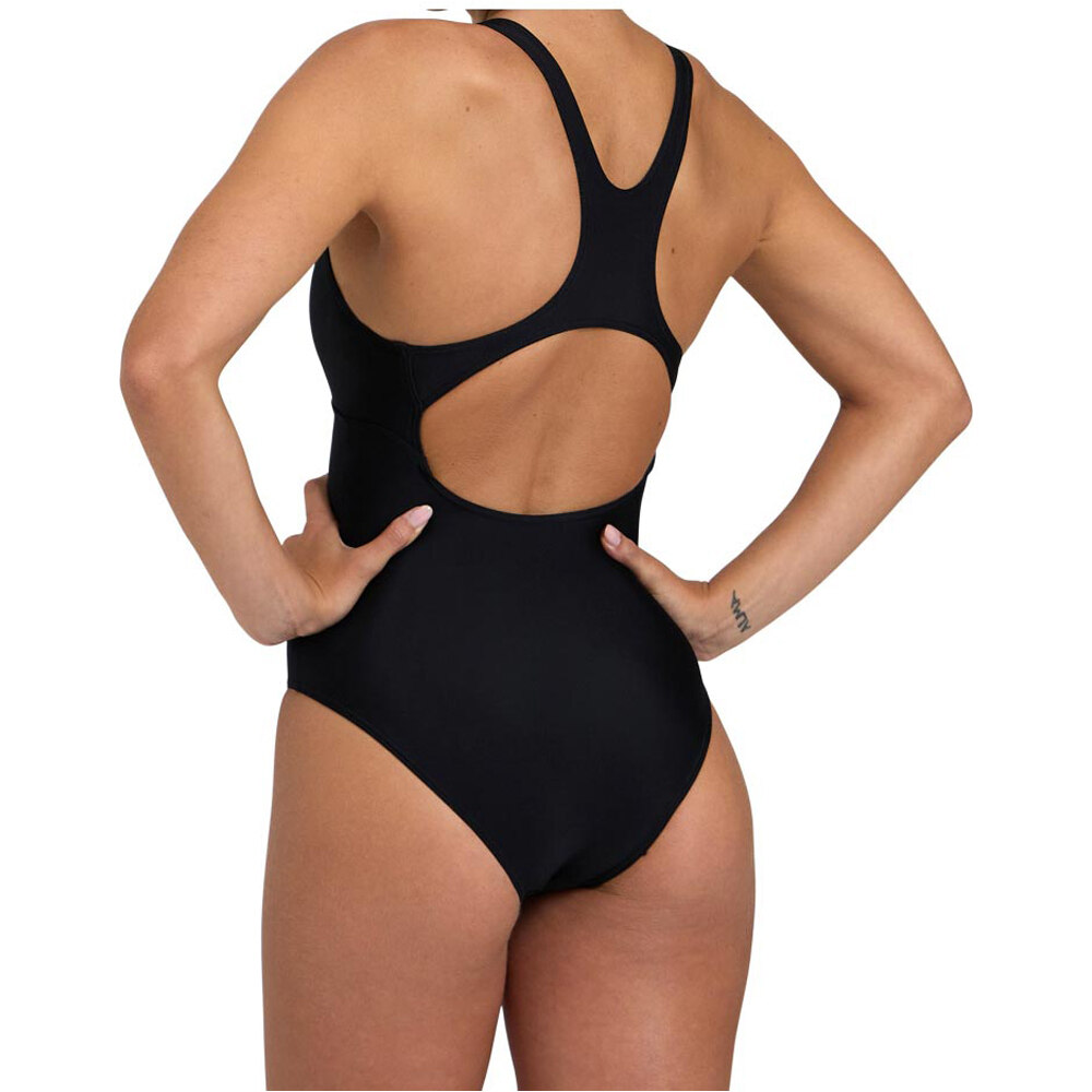 Arena Solid Swimsuit Control Pro Back B negro bañador natación mujer