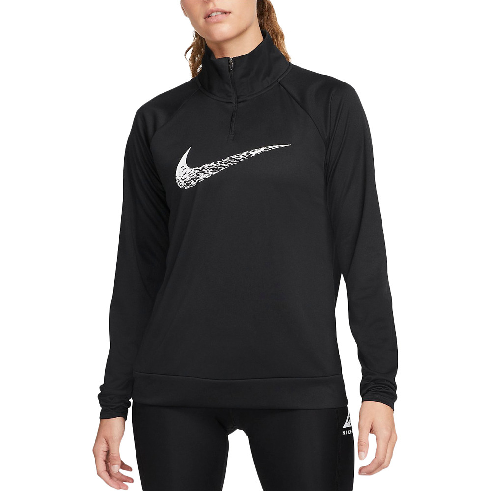 Nike camiseta técnica manga larga hombre W NK DF SWOOSH RUN MDLYR vista frontal