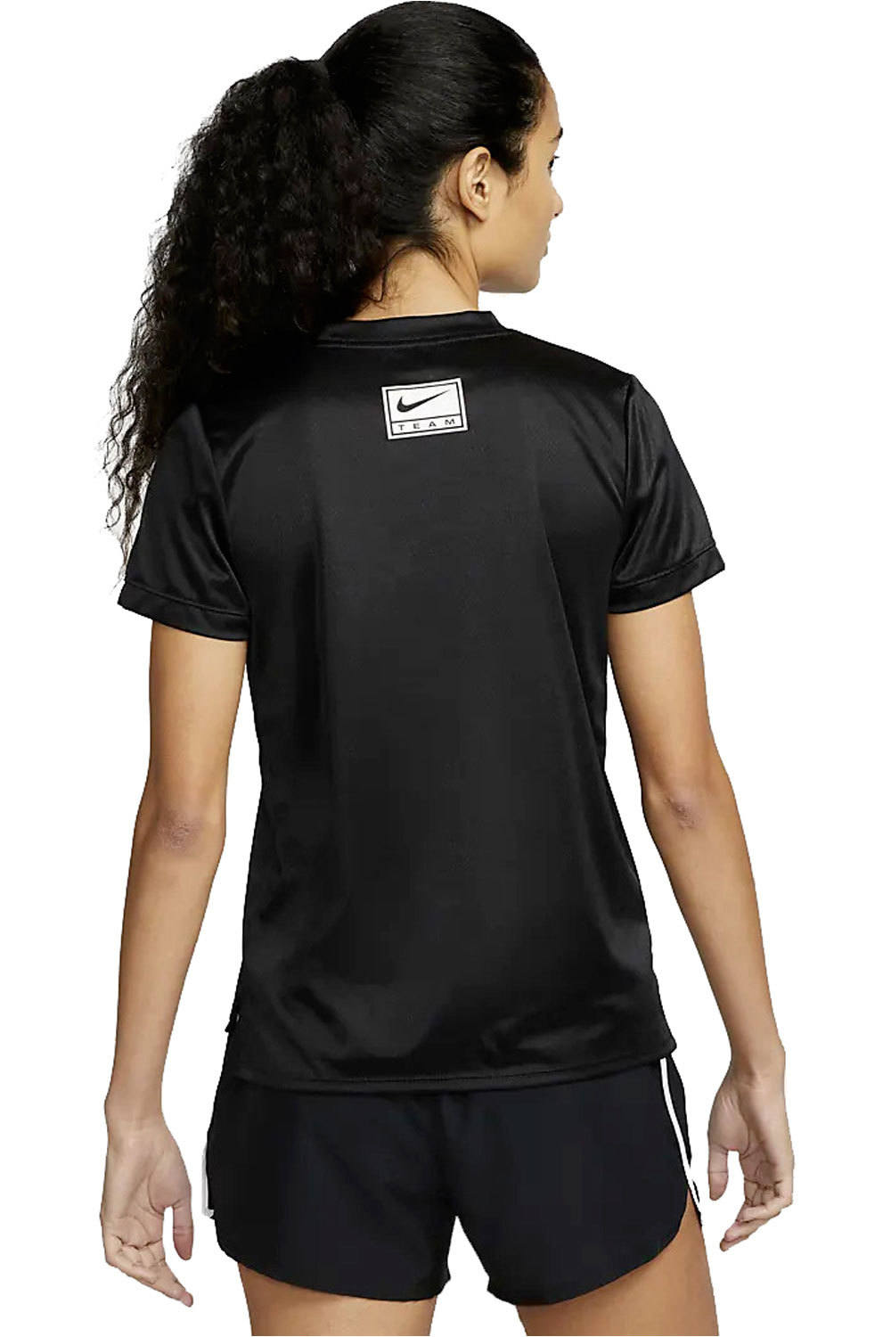 Nike camiseta entrenamiento manga corta mujer W NK DF SWOOSH RUN SS TOP vista trasera