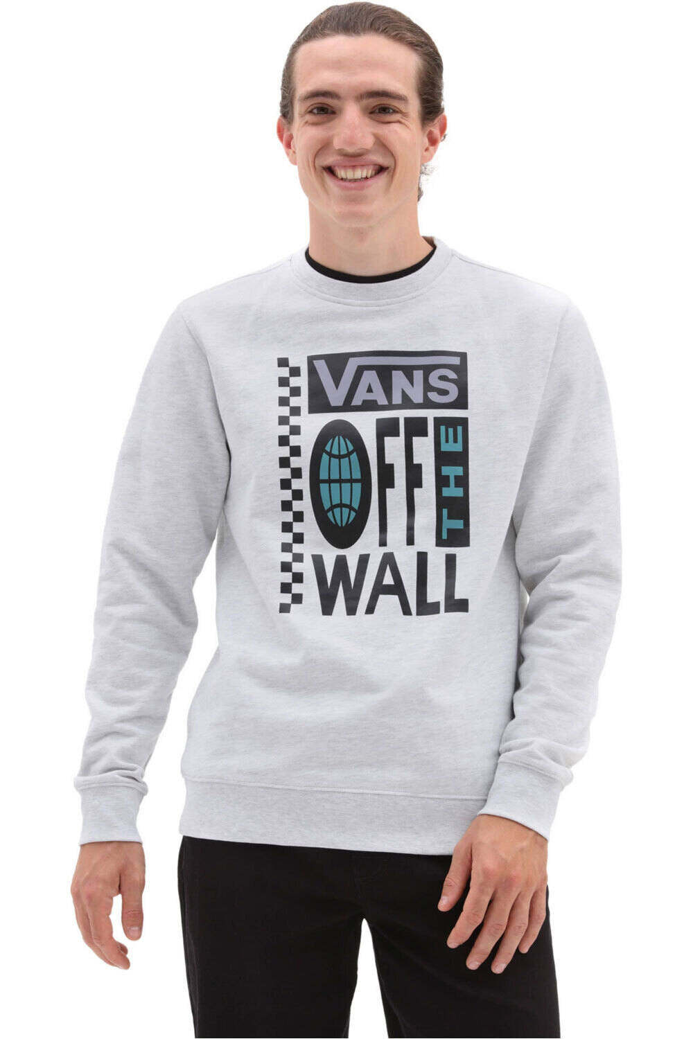 Vans sudadera hombre GLOBAL STACK CREW-B vista frontal