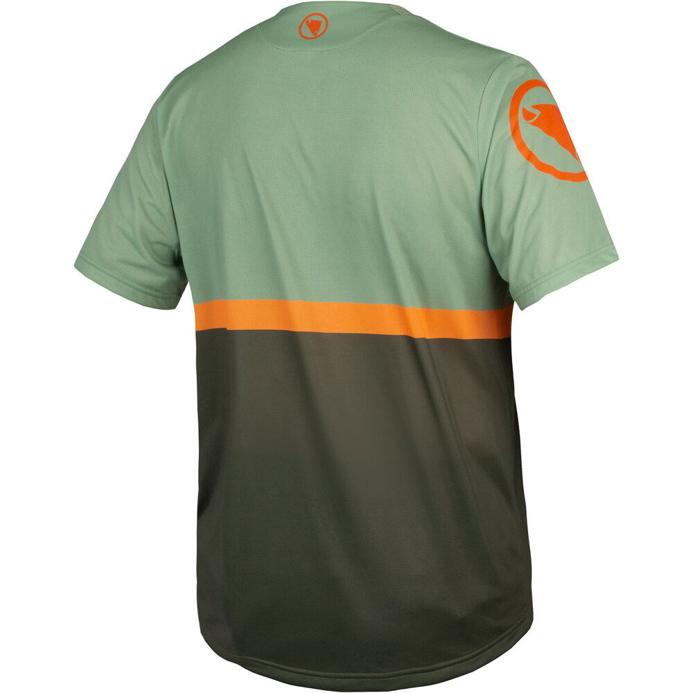 Endura maillot manga corta hombre Camiseta SingleTrack Core II vista trasera