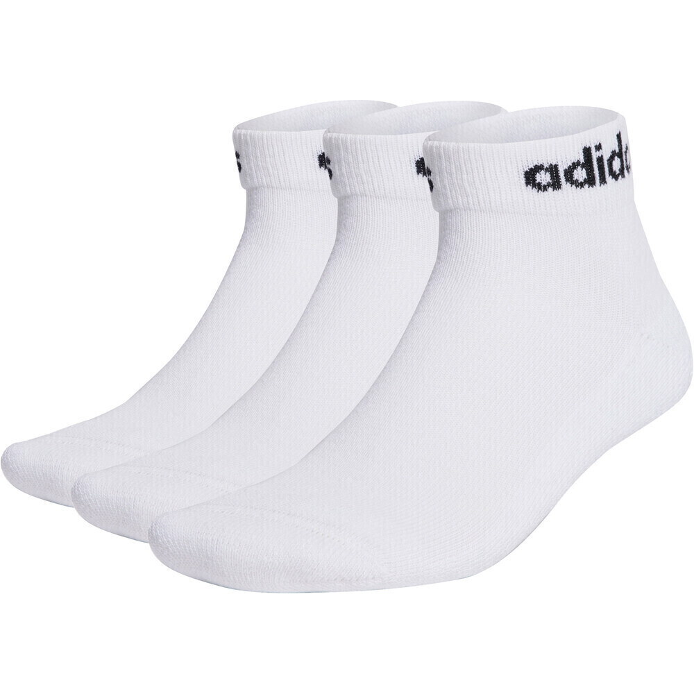 Adidas linear cushioned 3 pares calcetines deportivos