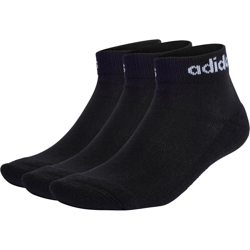 Adidas linear cushioned 3 pares calcetines deportivos
