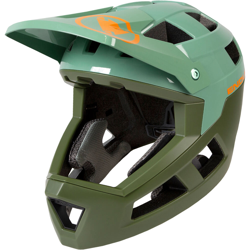 Endura casco bicicleta Casco Integral SingleTrack vista frontal