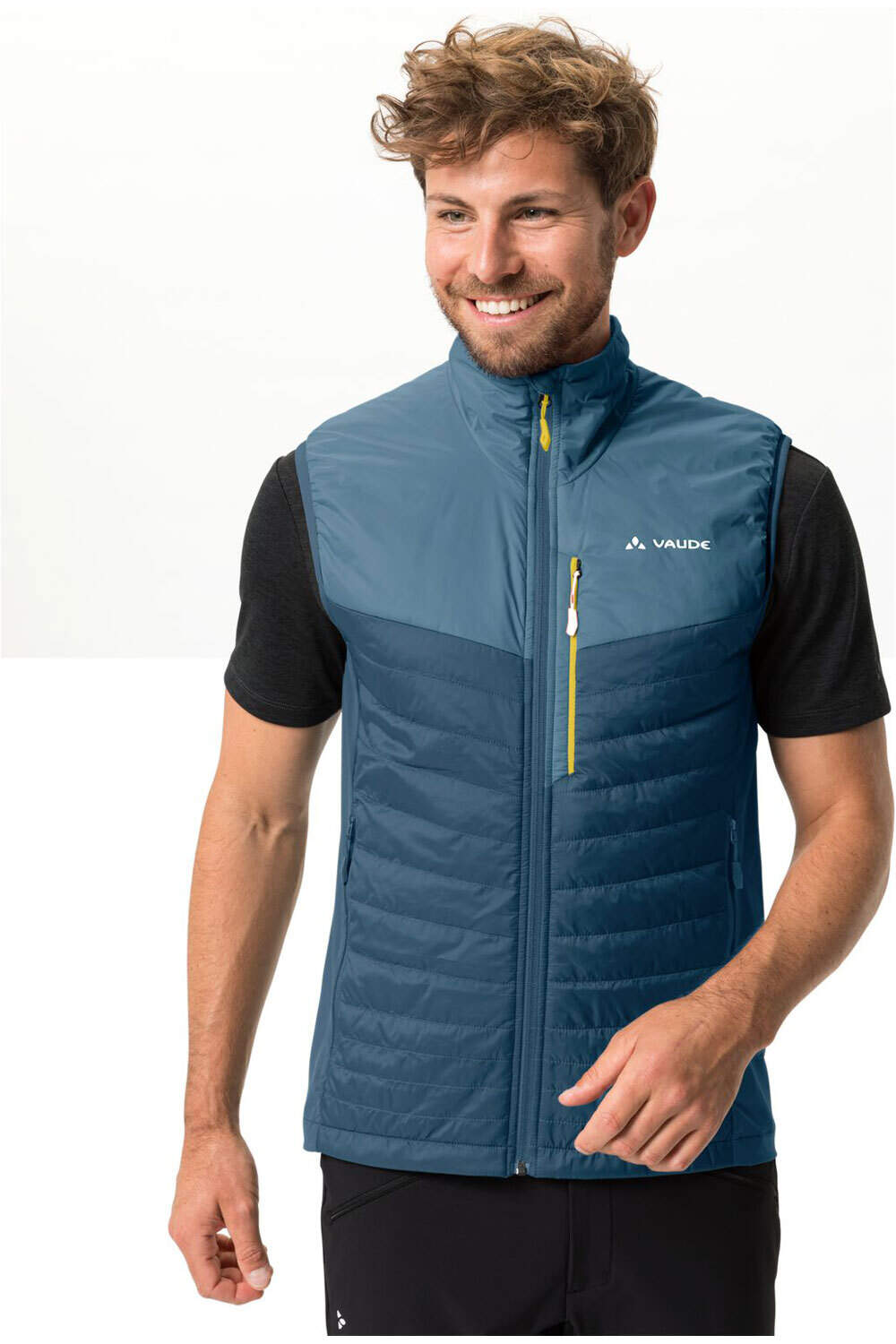 Vaude chaleco polar hombre Men's Freney Hybrid Vest III vista frontal