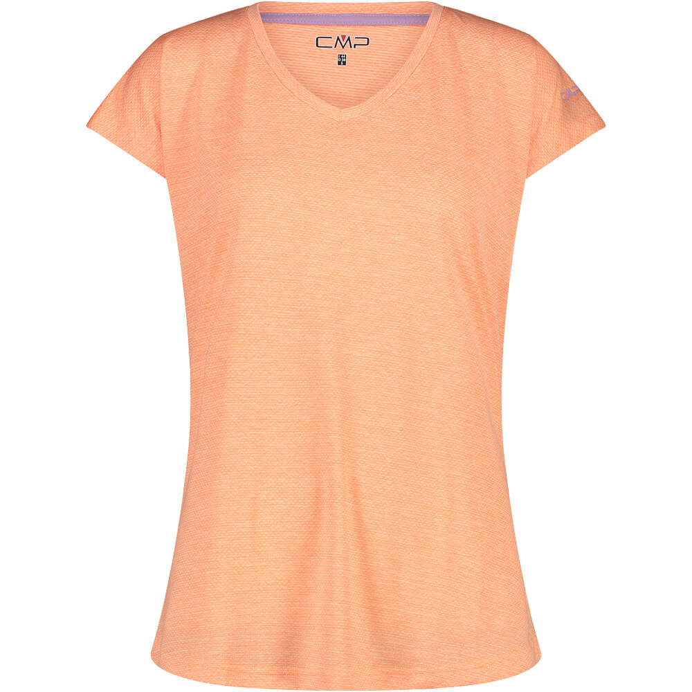 Woman t-shirt camiseta montaña manga corta mujer Amarillo (40)