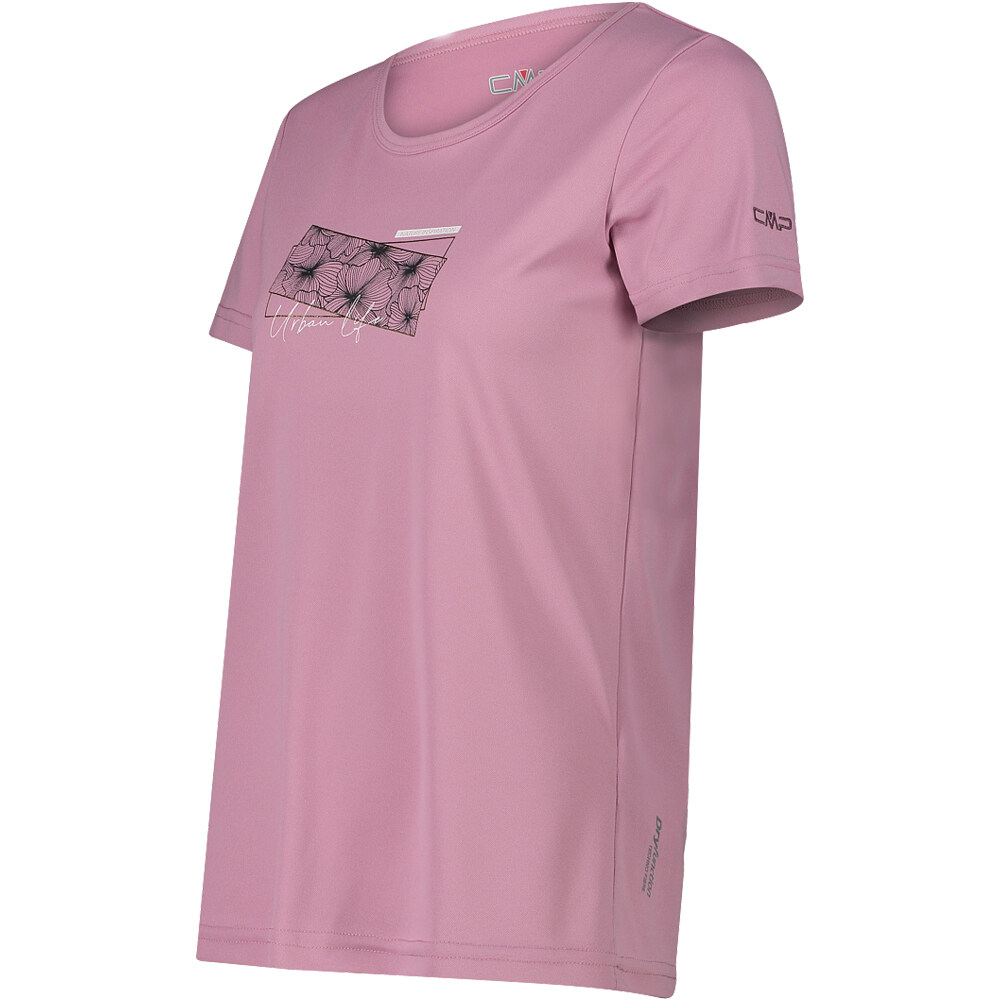 Cmp camiseta montaña manga corta mujer WOMAN T-SHIRT vista detalle