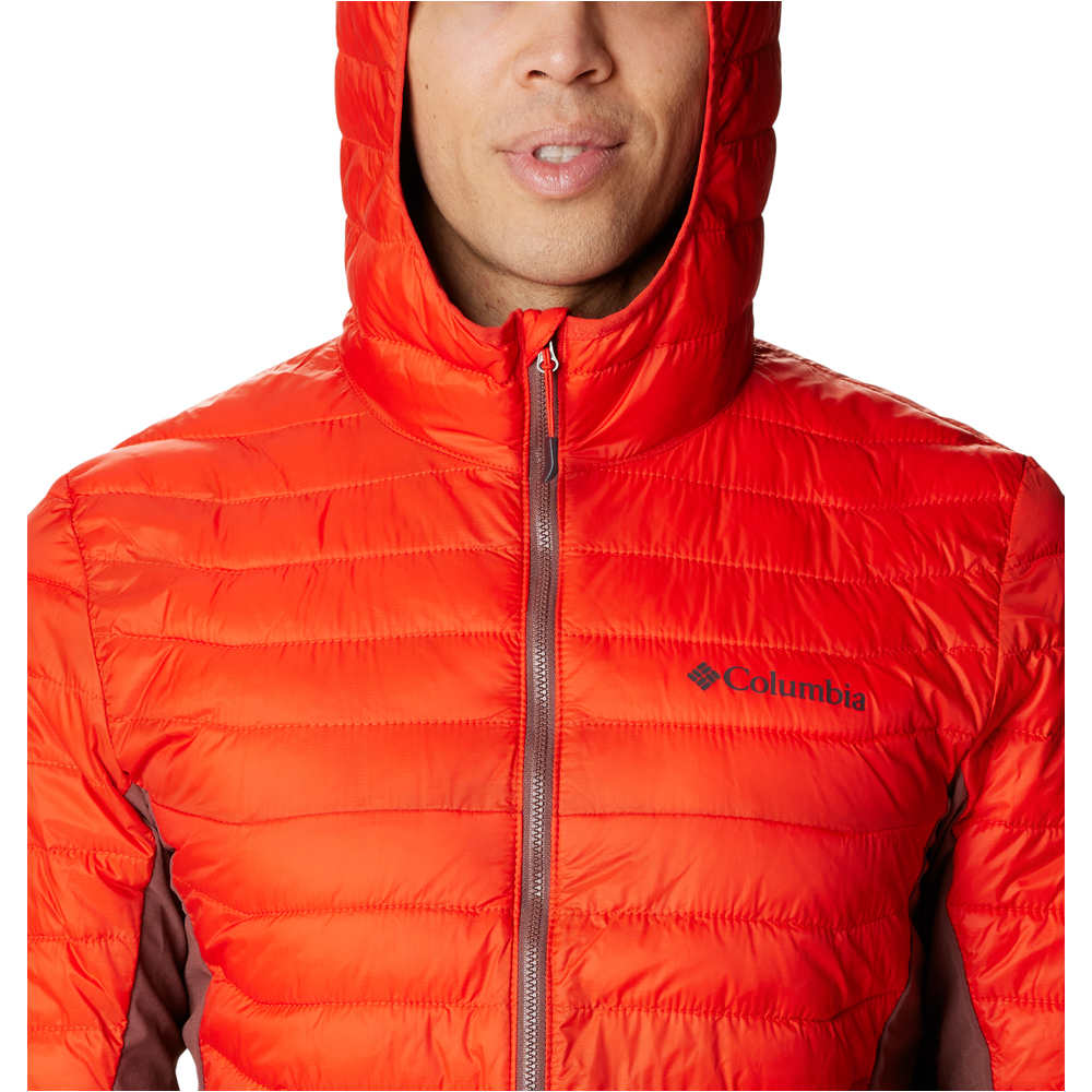 Columbia chaqueta outdoor hombre Powder Pass Hooded Jacket vista detalle