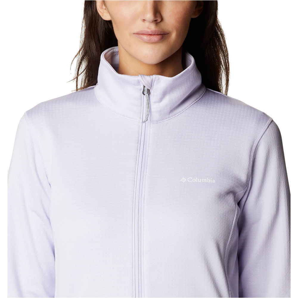 Columbia forro polar mujer W Park View Grid Fleece Full Zip vista detalle