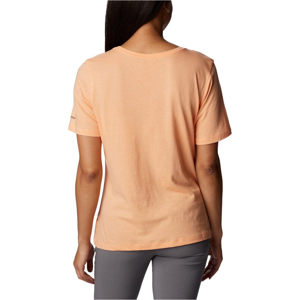 Columbia camiseta montaña manga corta mujer Bluebird Day Relaxed V Neck vista trasera