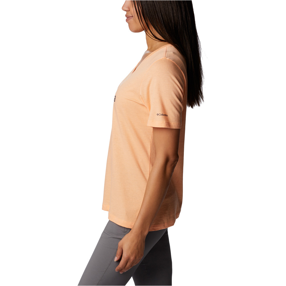 Columbia camiseta montaña manga corta mujer Bluebird Day Relaxed V Neck vista detalle