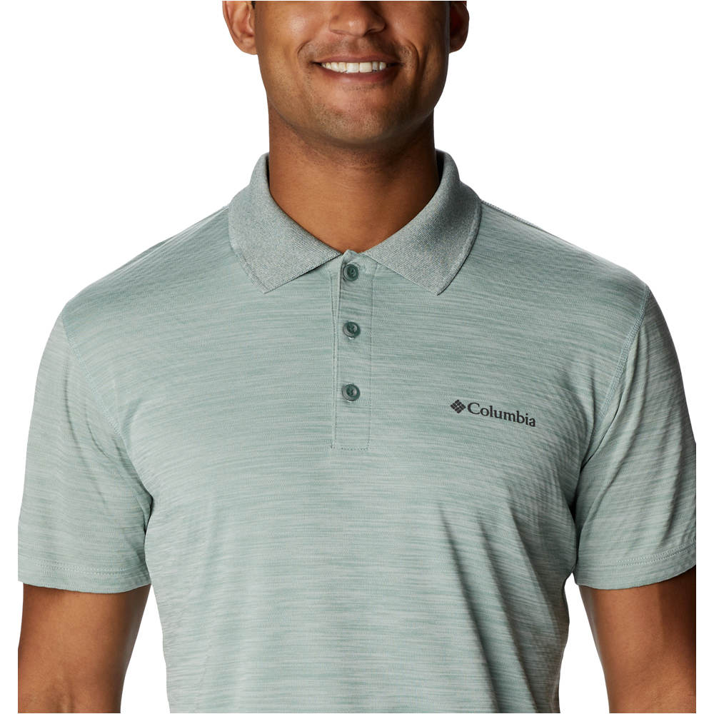 Columbia camiseta montaña manga corta hombre Zero Rules Polo Shirt vista detalle