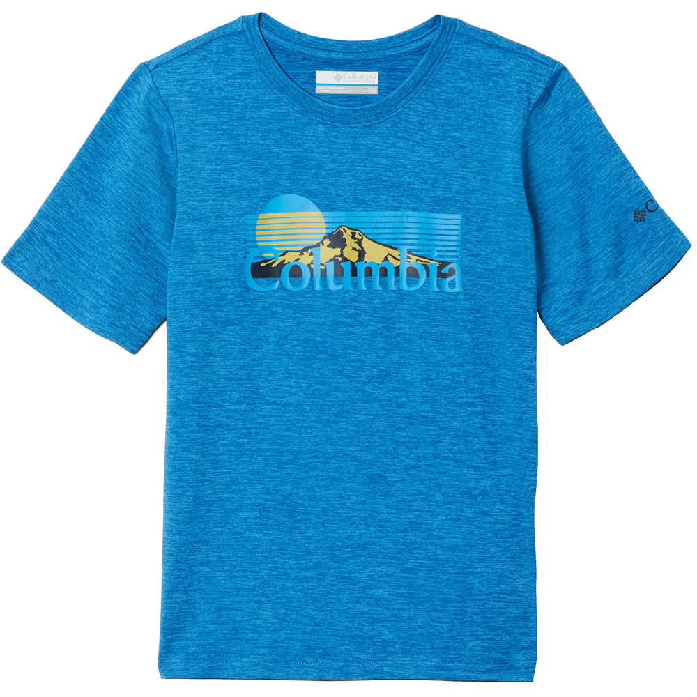 Columbia camiseta montaña manga corta niño Mount Echo Short Sleeve Graphic Shirt vista frontal