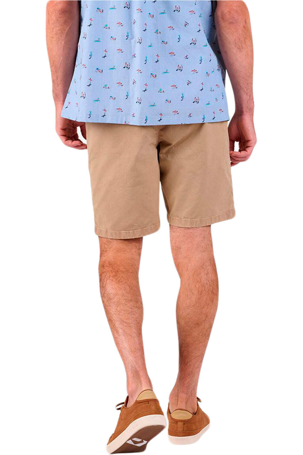 Oxbow bermudas hombre P0ONAGHO short chino vista trasera