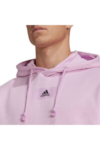 adidas sudadera hombre Essentials FeelVivid Cotton Fleece Drop Shoulder (con capucha) vista detalle