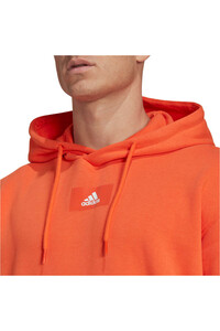 adidas sudadera hombre Essentials FeelVivid Cotton Fleece Drop Shoulder (con capucha) vista detalle