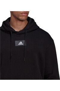 adidas sudadera hombre Essentials FeelVivid Cotton Fleece Drop Shoulder (con capucha) vista detalle