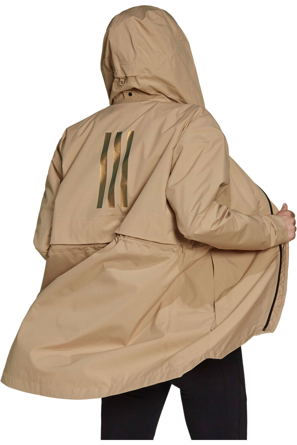 adidas chaqueta impermeable mujer Traveer RAIN.RDY vista trasera