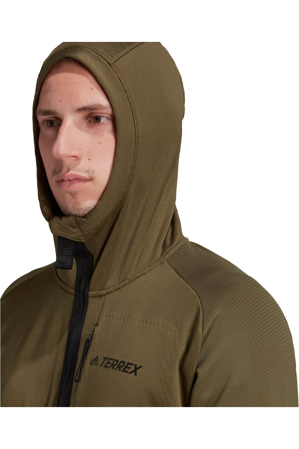 adidas forro polar hombre Terrex Tech Flooce Hiking Fleece con capucha vista detalle