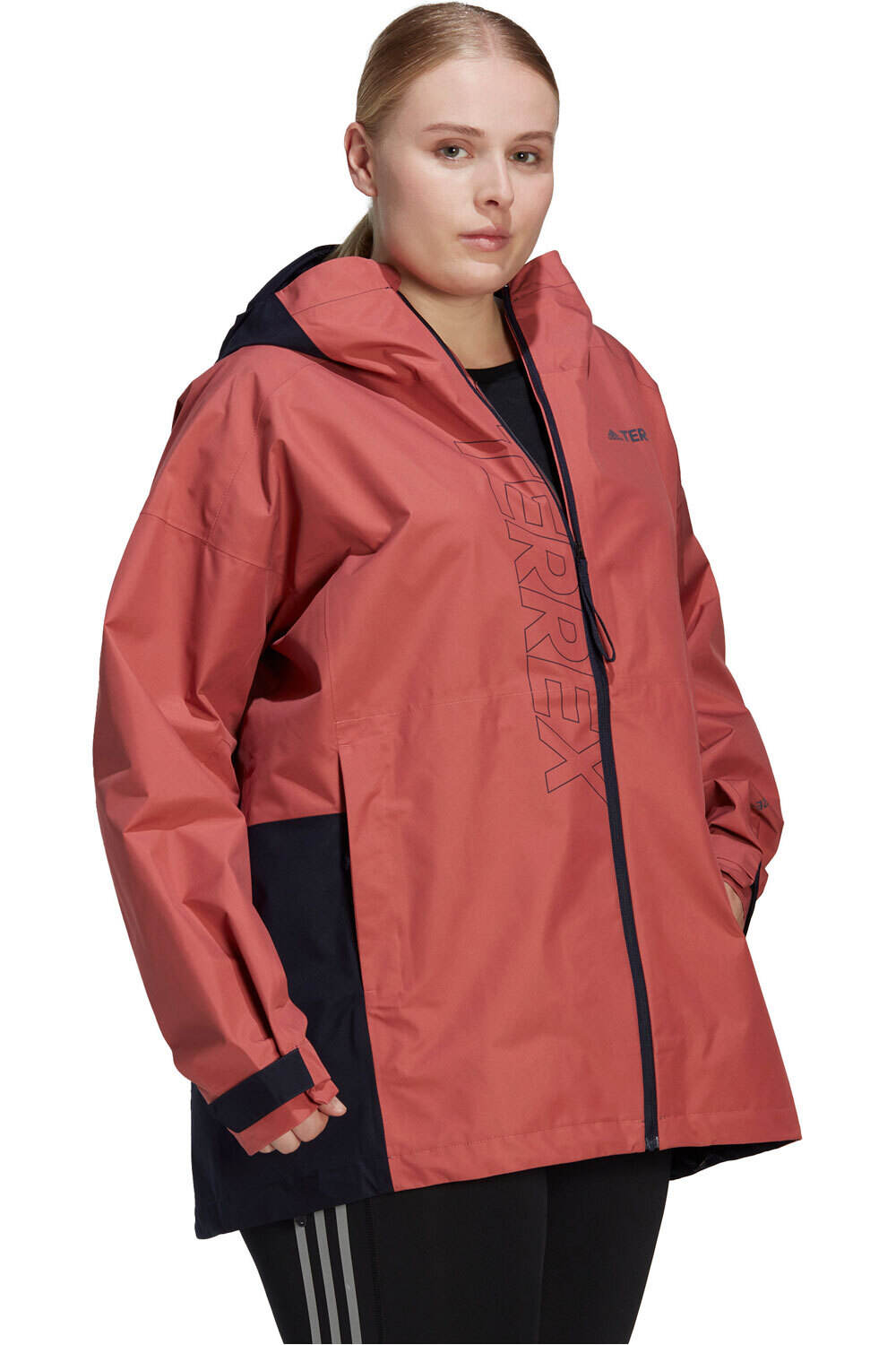 adidas chaqueta impermeable mujer Terrex GORE-TEX Paclite Rain (Tallas grandes) 06