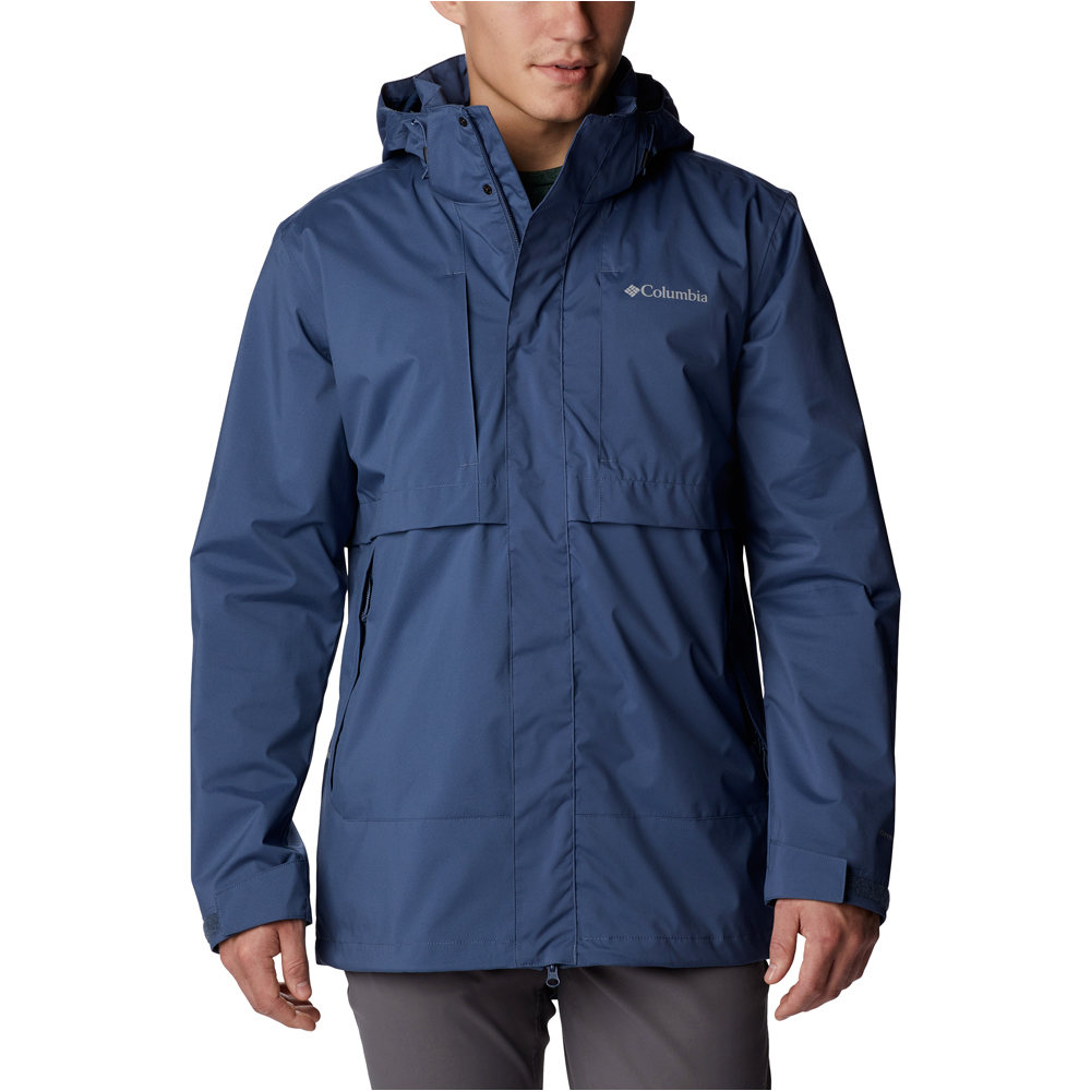 Columbia chaqueta impermeable hombre Wright Lake Jacket vista frontal