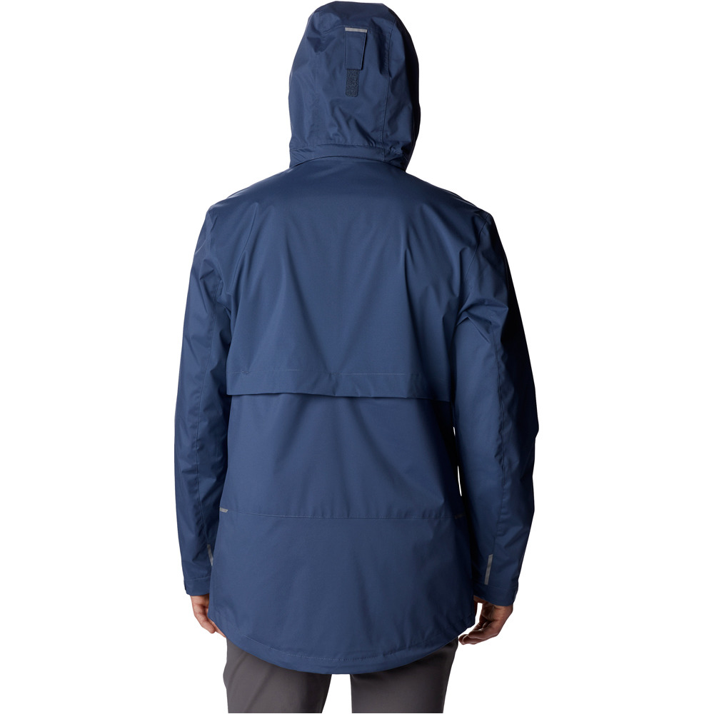 Columbia chaqueta impermeable hombre Wright Lake Jacket vista trasera