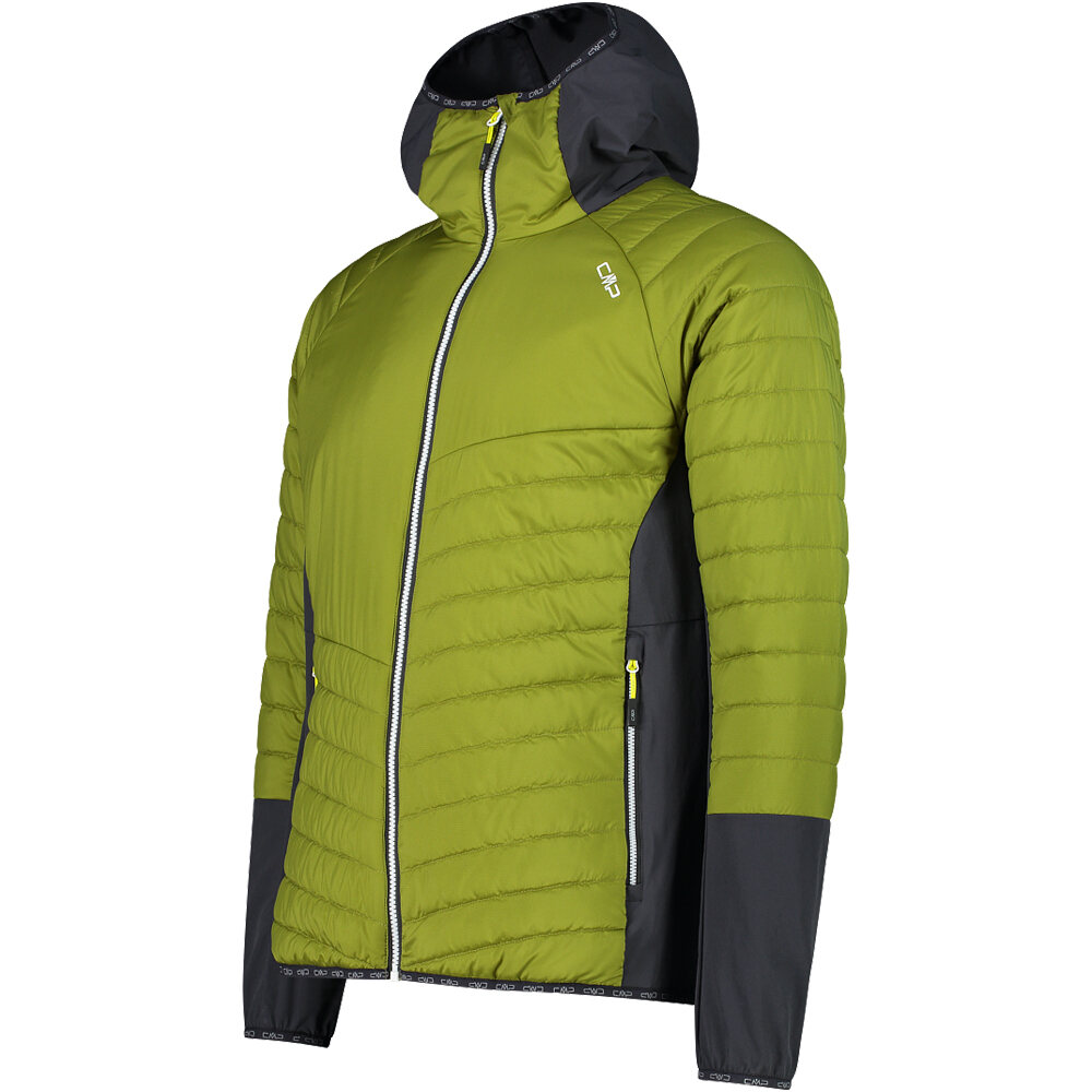 Cmp chaqueta outdoor hombre MAN HYBRID JACKET FIX HOOD vista detalle