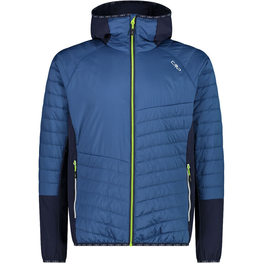 Man hybrid jacket fix hood chaqueta outdoor hombre Azul (50)