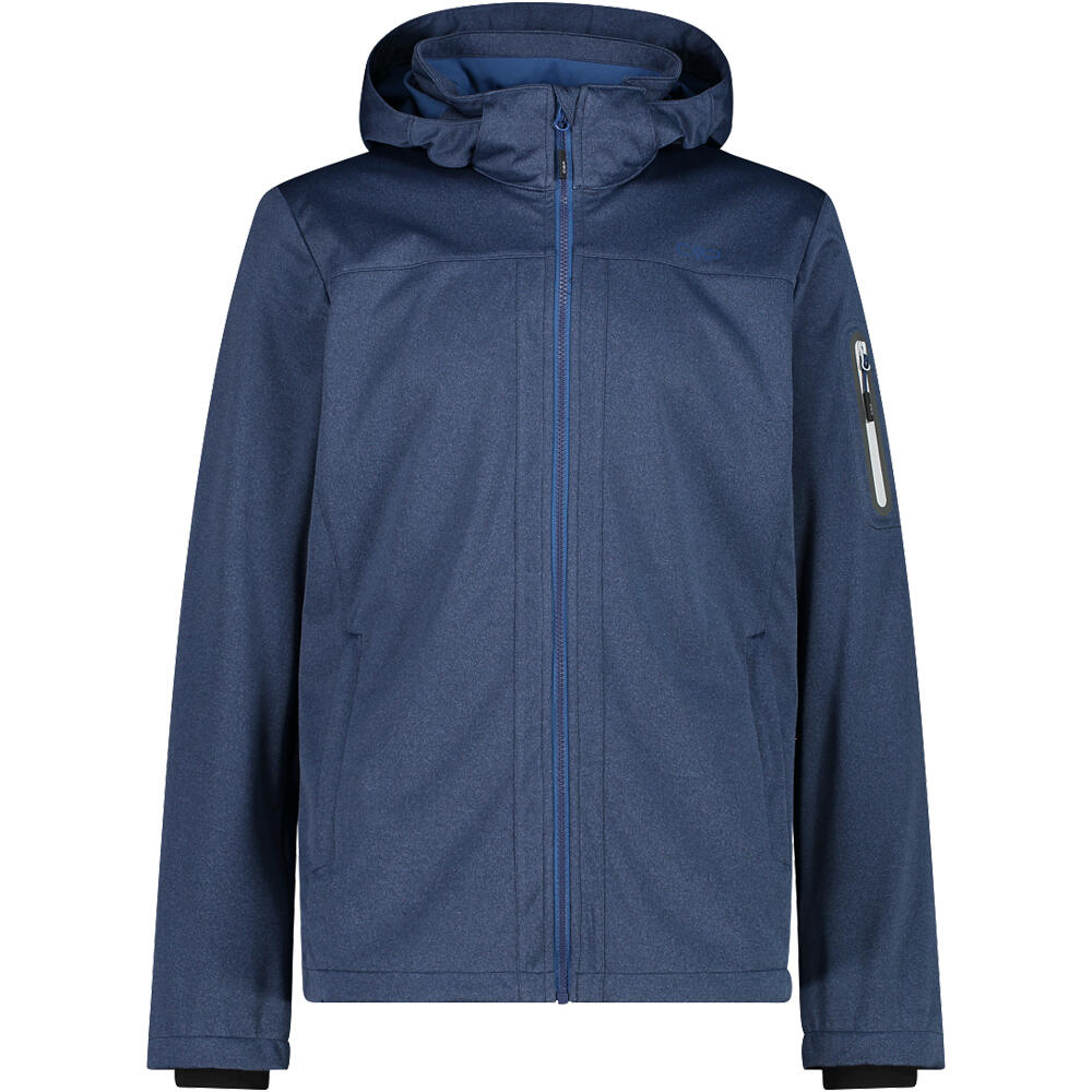 Man jacket zip hood chaqueta softshell hombre Marino (58)