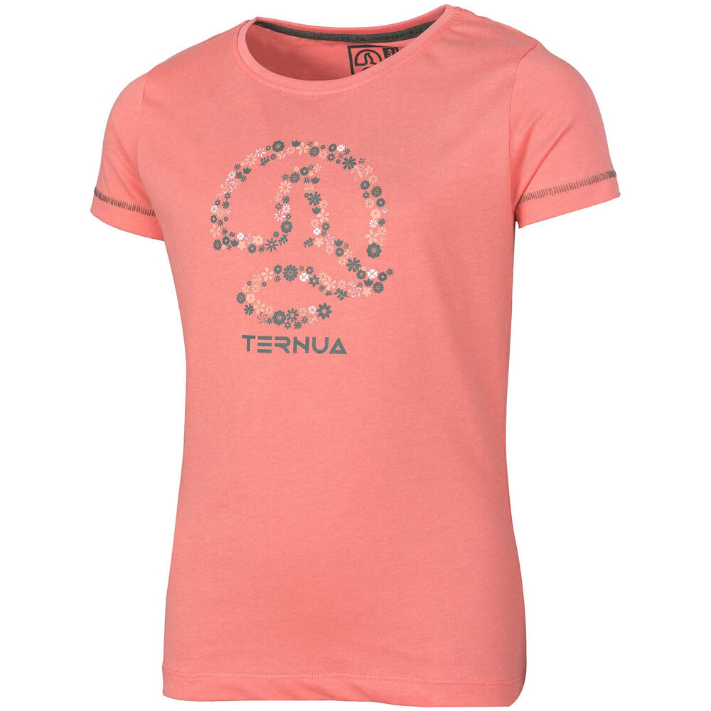 Ternua camiseta montaña manga corta niño FLOWERS vista frontal