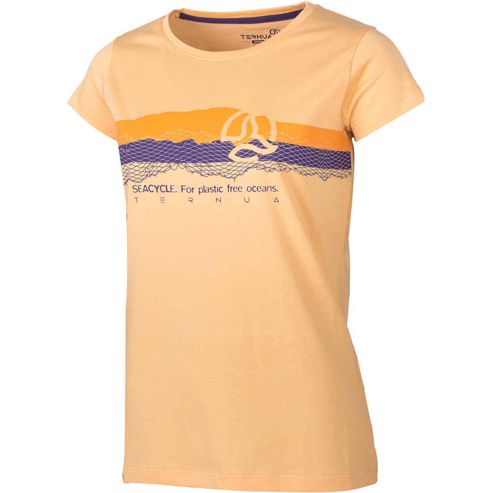 Halpuw camiseta montaña manga corta mujer Amarillo (XS)