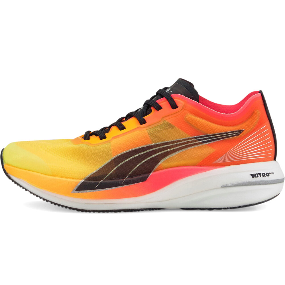 Puma zapatilla running mujer Deviate Nitro Elite lateral exterior