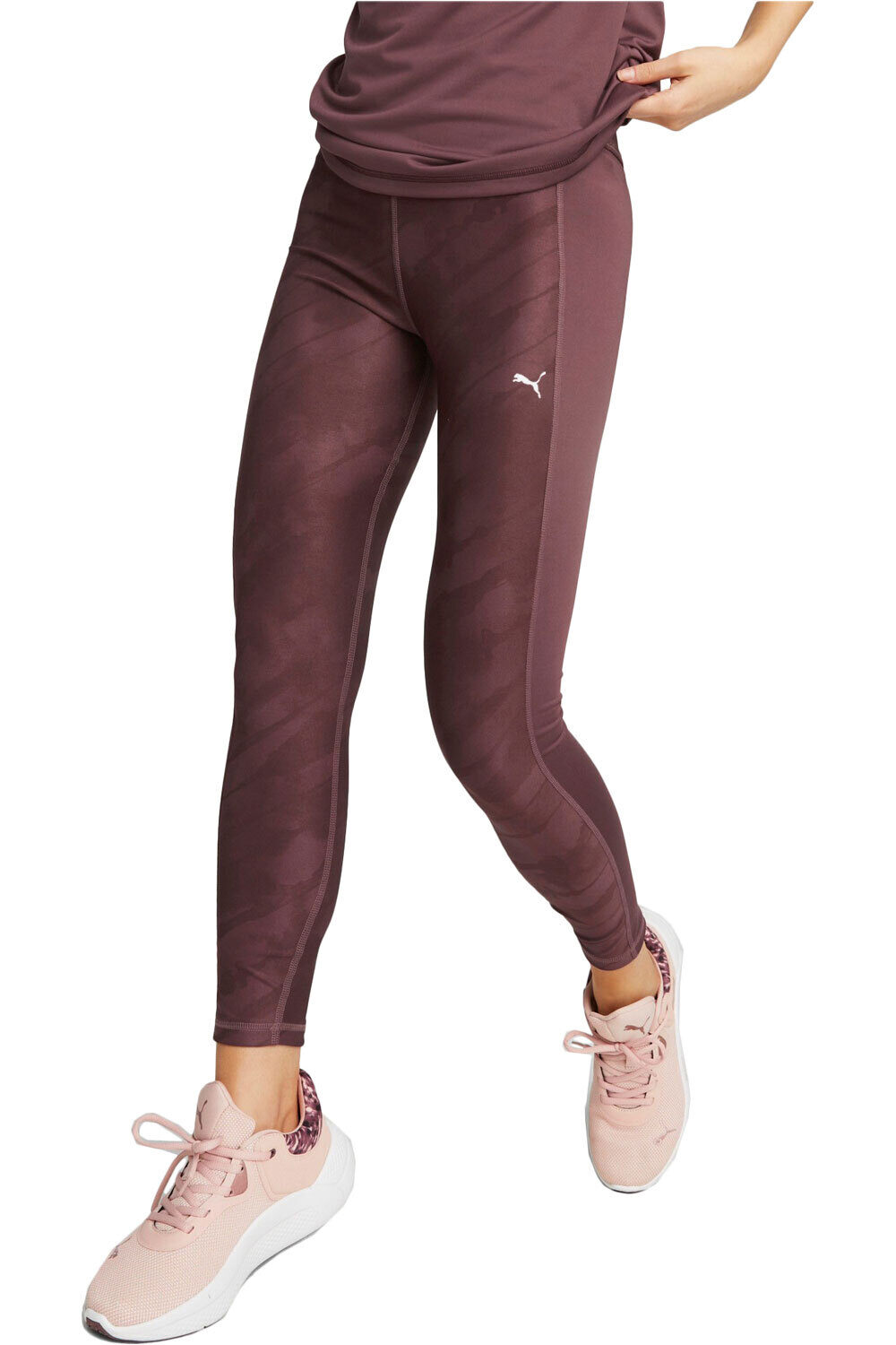 Puma pantalones y mallas largas fitness mujer Train Favorites AOP vista frontal