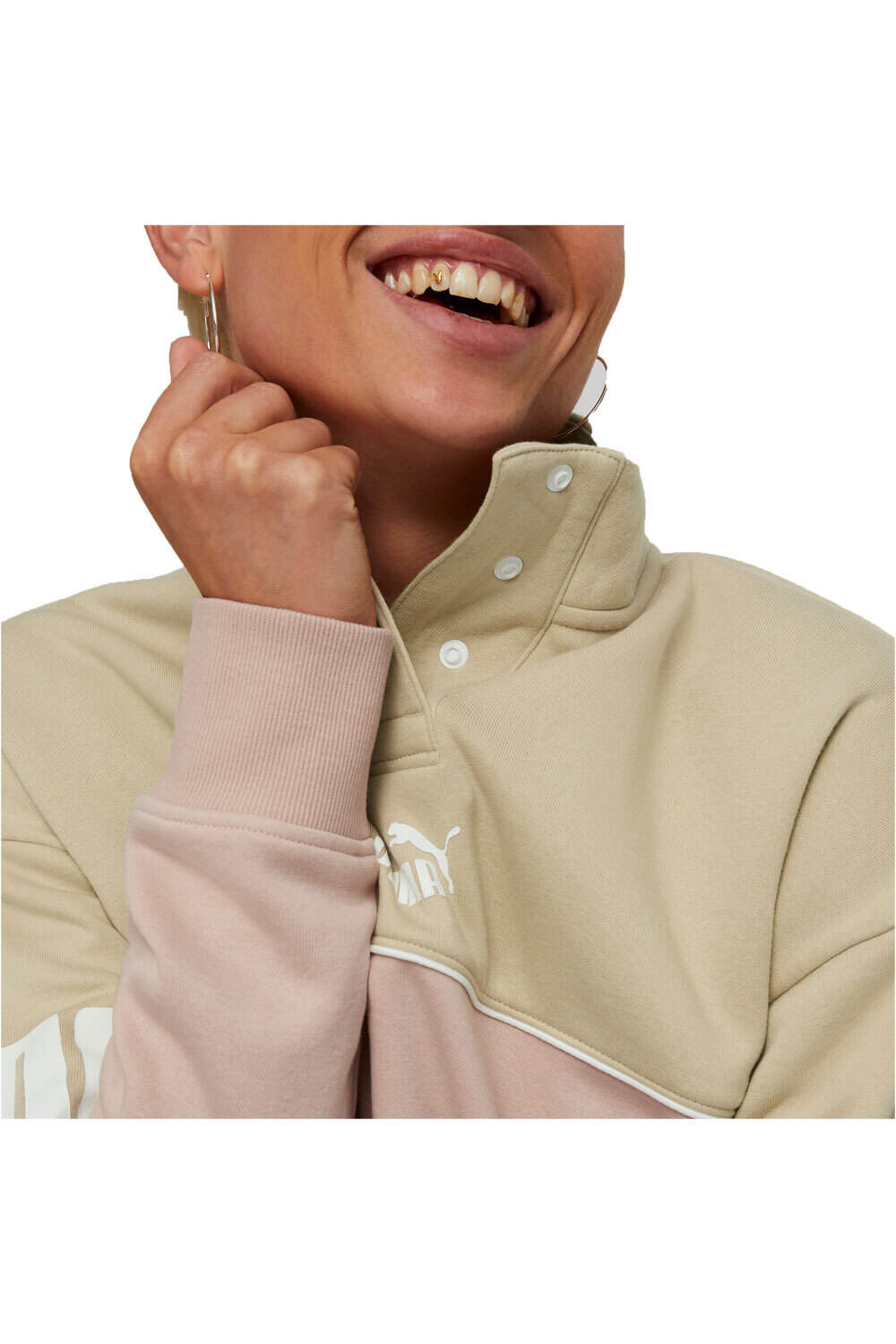 Puma sudadera mujer Puma Power Colorbloc vista detalle