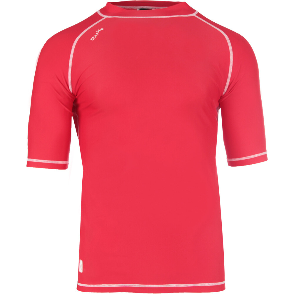 Basic lycra surf manga corta hombre Rojo (M)