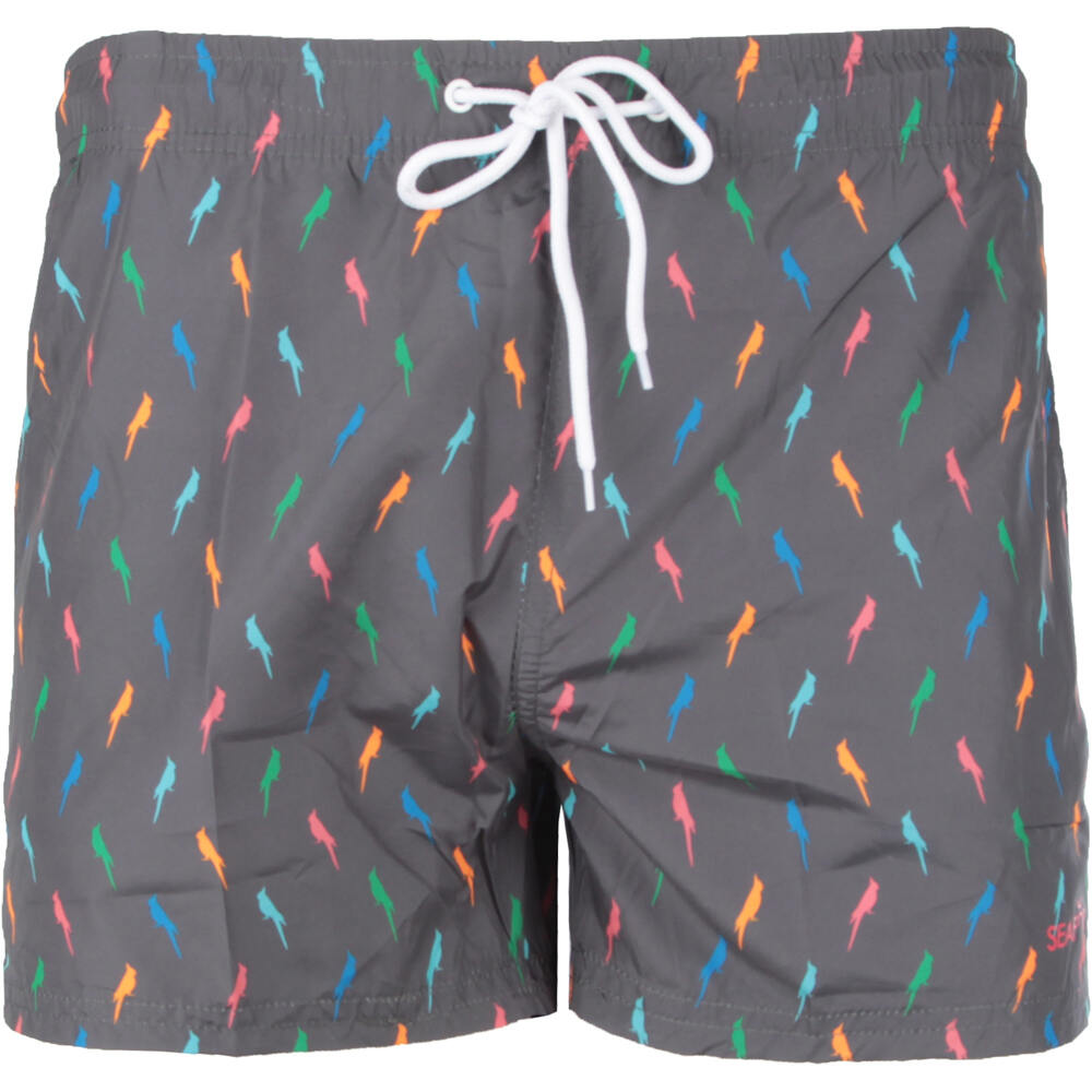Laos bañador playa hombre Gris (XXL)