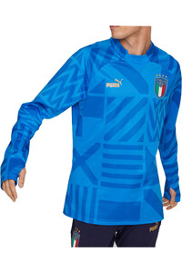 Puma camisetas fútbol manga larga FIGC Home Prematch S vista frontal