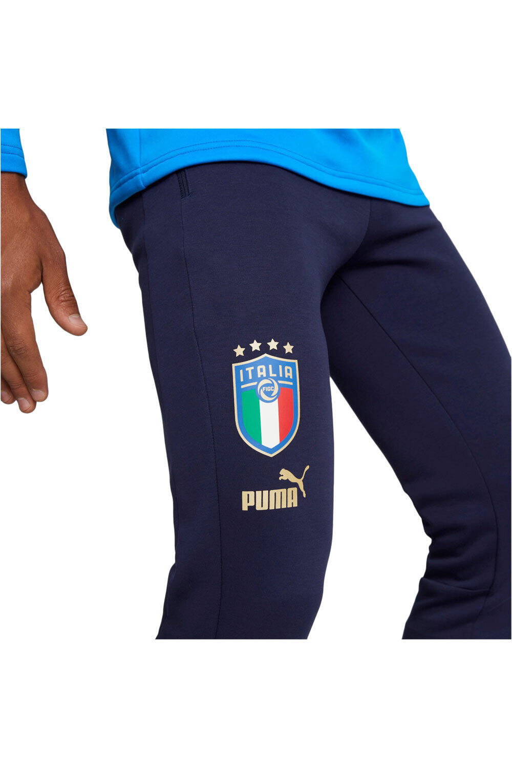 Puma pantalones largos futbol FIGC Casuals Pants vista frontal