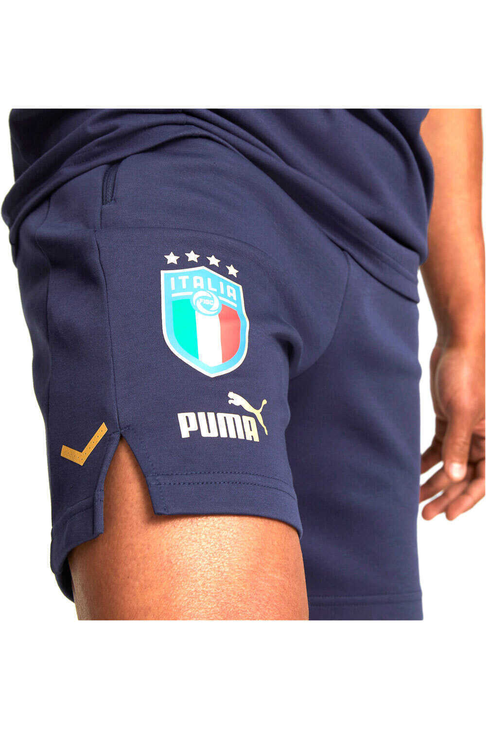 Puma pantalones cortos futbol FIGC Casuals Shorts vista frontal