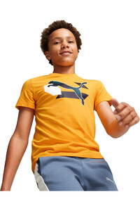 Puma camiseta manga corta niño Alpha Graphic Tee B vista frontal