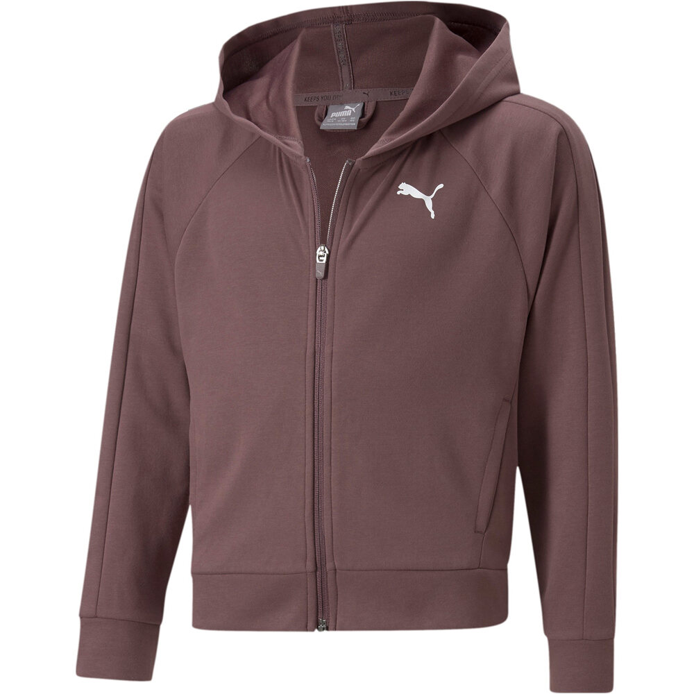 Puma sudadera niña Modern Sports Full-Z vista frontal