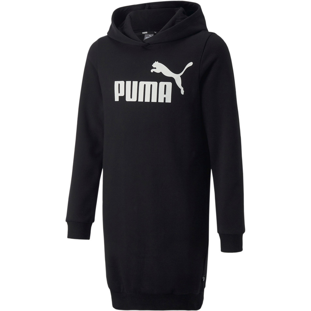Puma vestido niña ESS Logo Hooded Dres vista detalle