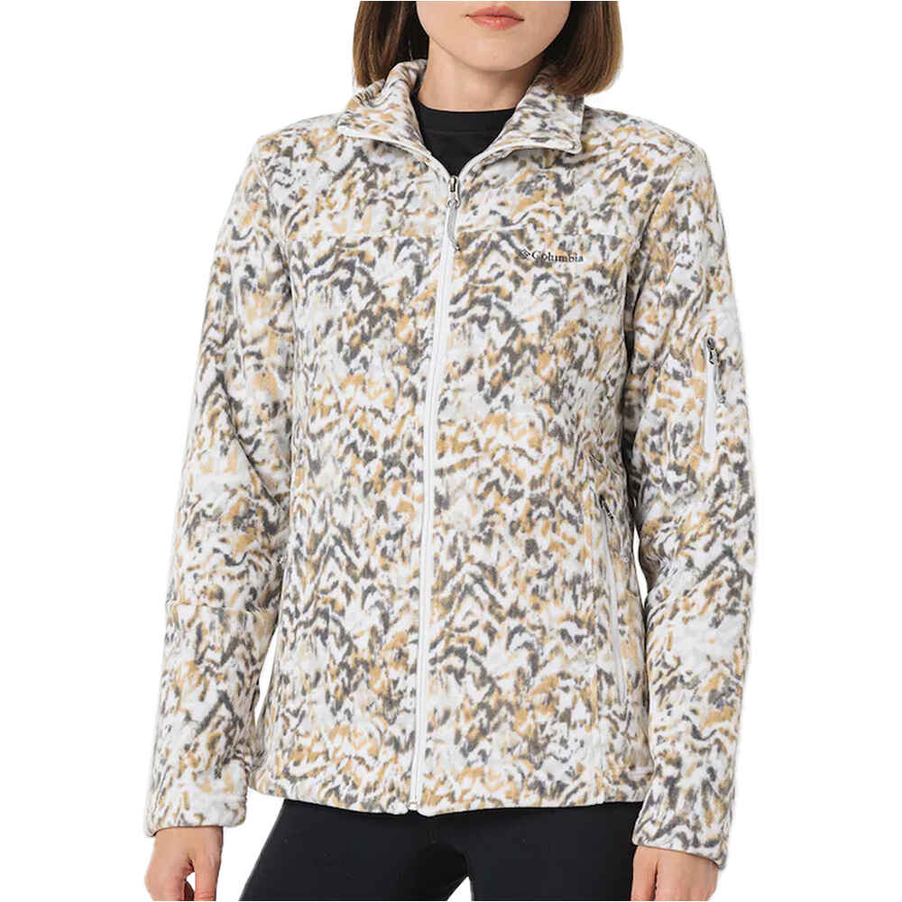 Columbia forro polar mujer Fast Trek Printed Jkt vista frontal