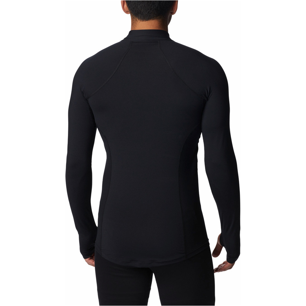 Columbia camiseta térmica manga larga hombre Midweight Stretch Long Sleeve Half Zip vista trasera