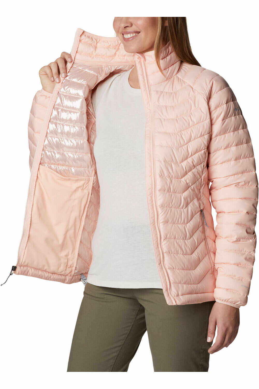 Columbia chaqueta outdoor mujer Powder Lite Jacket vista detalle